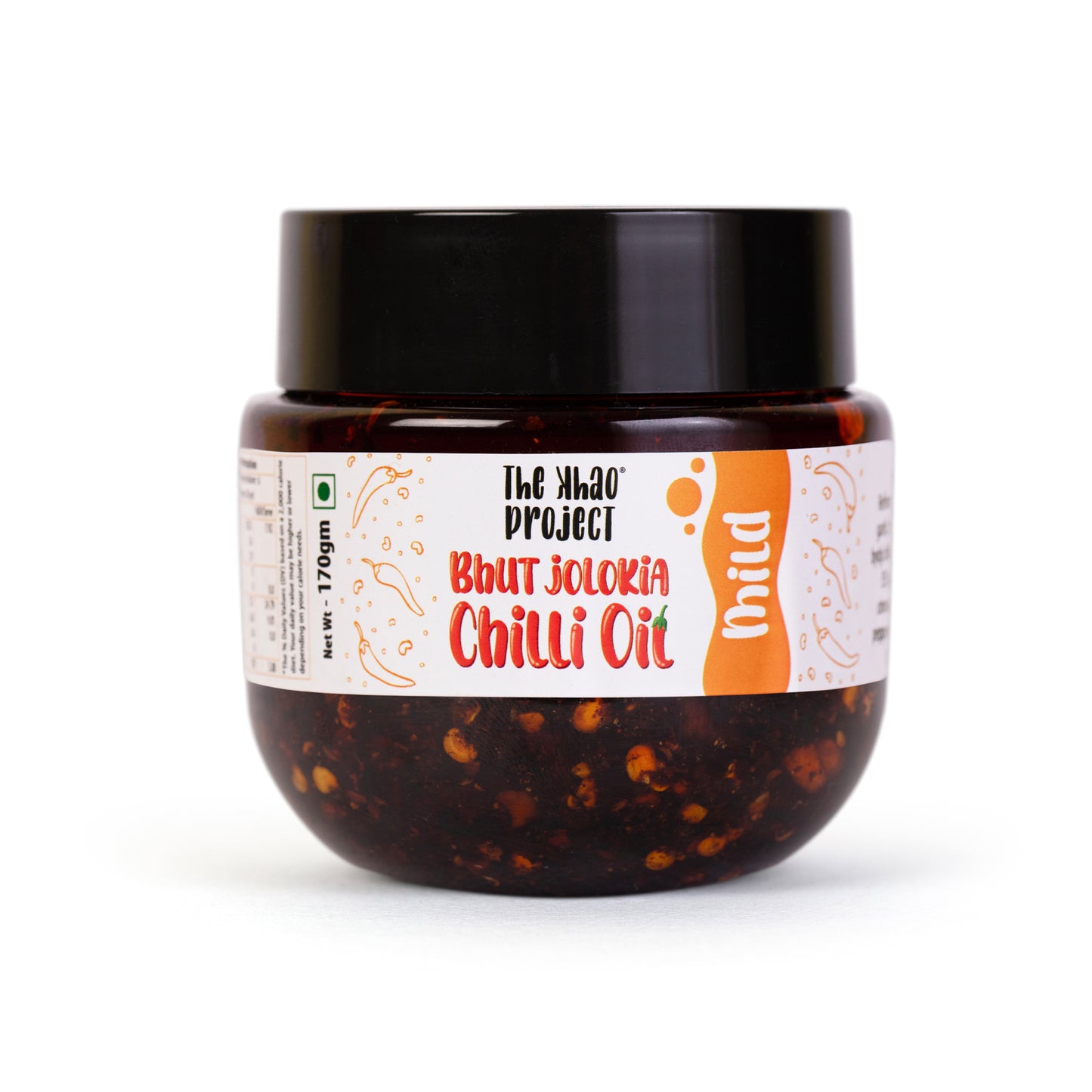The Khao Project Bhut Jolokia Crunchy Chilli Oil- Mild