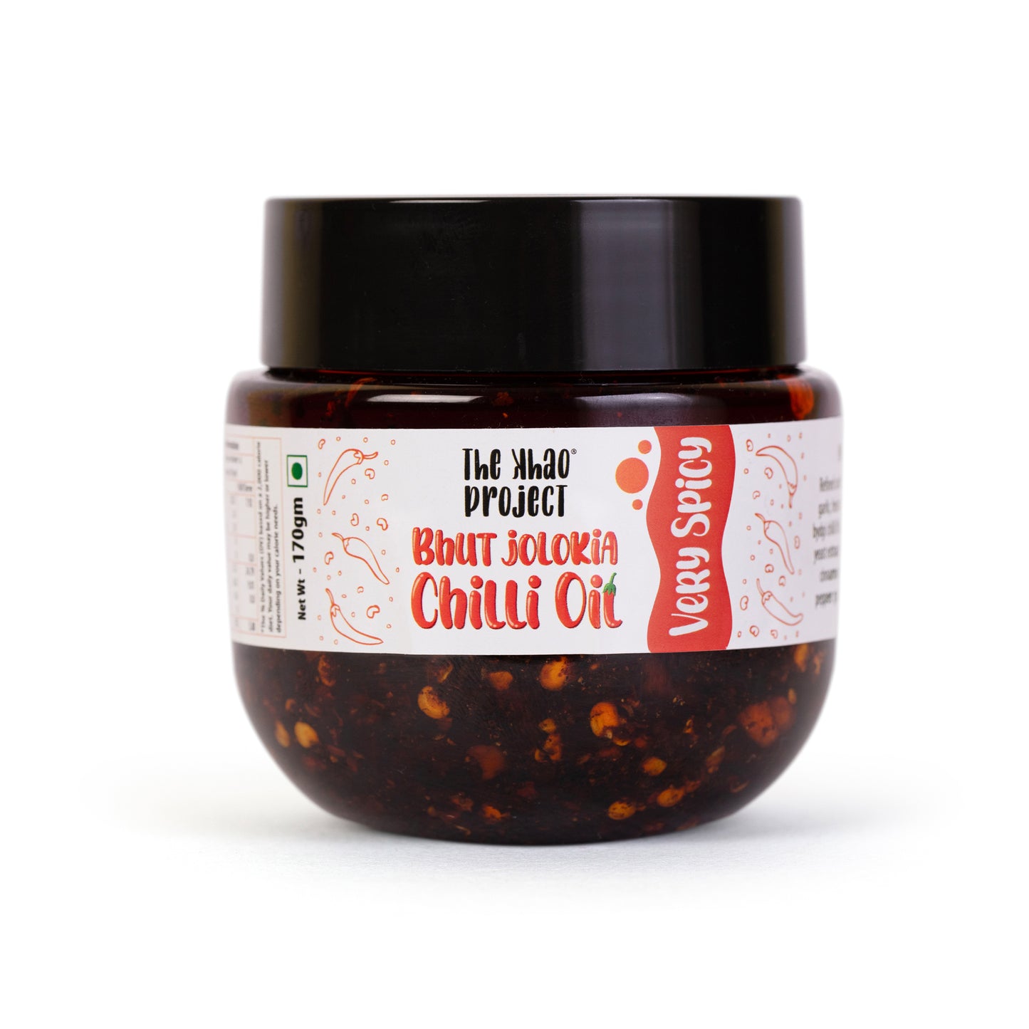 The Khao Project Bhut Jolokia Crunchy Chilli Oil- Very Spicy